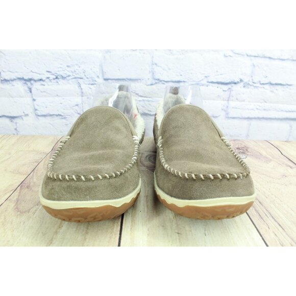 LL Bean Mountain Slippers Moccasin Dark Cement Size 10 M - Picture 3 of 9